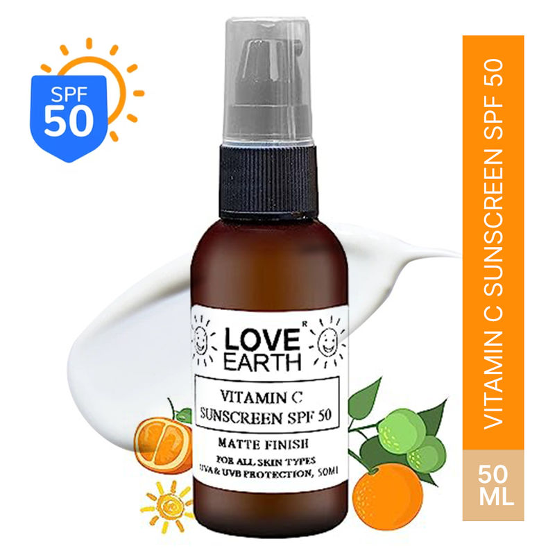 Buy Love Earth Vitamin C Sunscreen SPF50 for UVAUVB Ray Protection