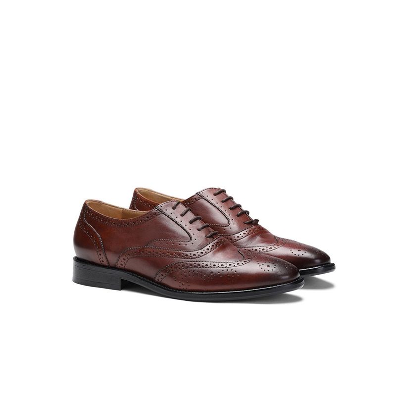 Saint G Tan Leather Lace Up Brogues (EURO 41)
