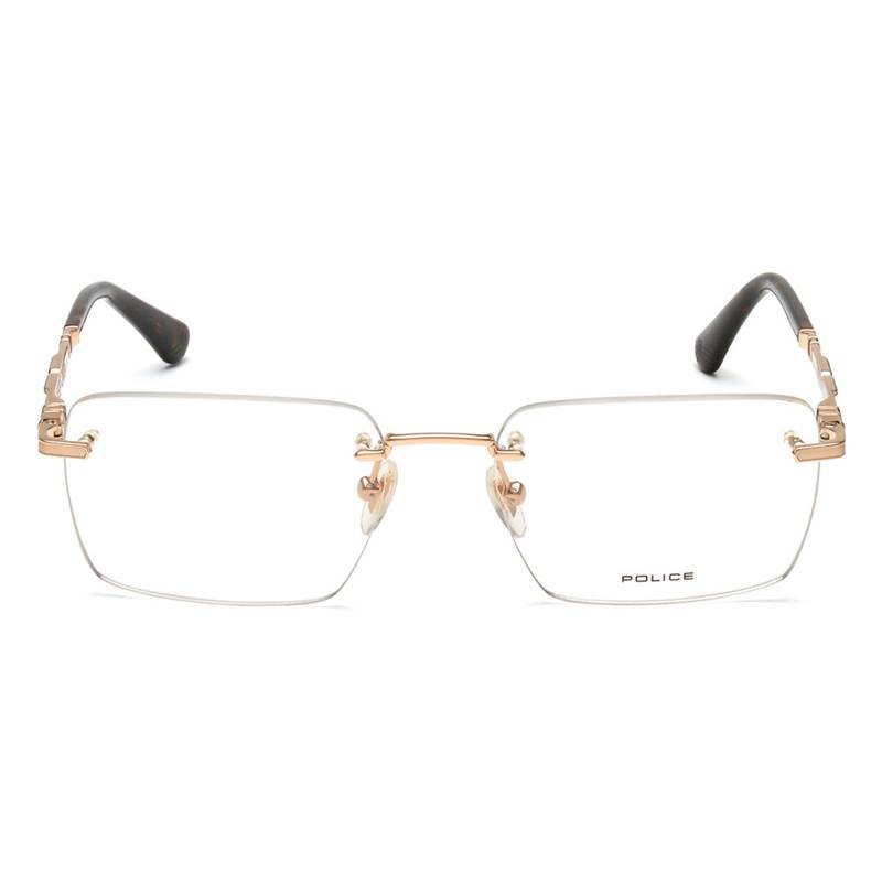 Police Rimless Frame Buy Police Men Rimless Gold Metal Frames - VPLF84K54H34FR (54) Online