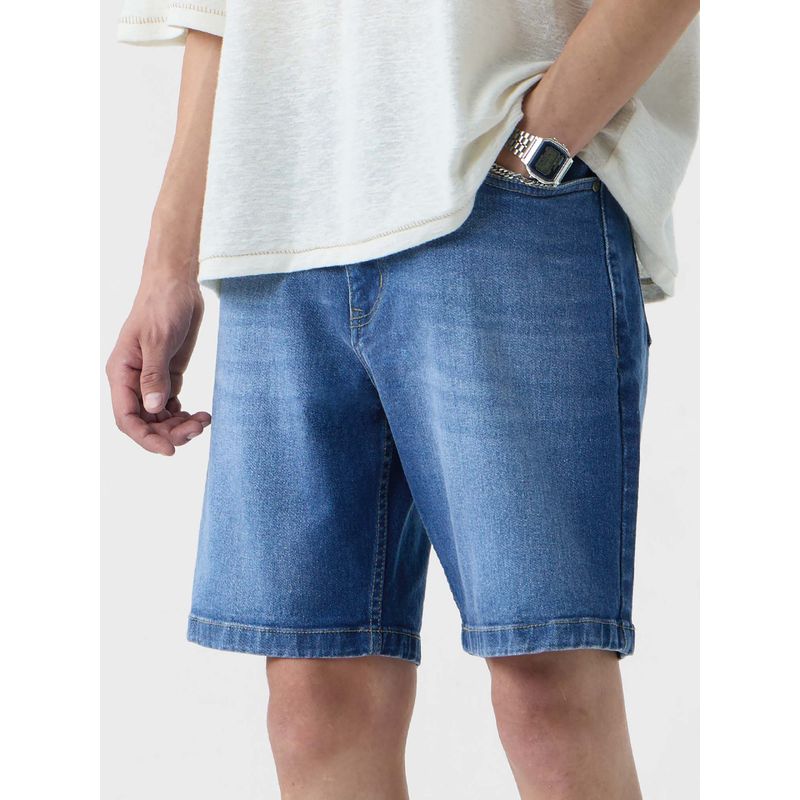 The Souled Store Originals Denim : Midnight Blue Men Shorts (38)