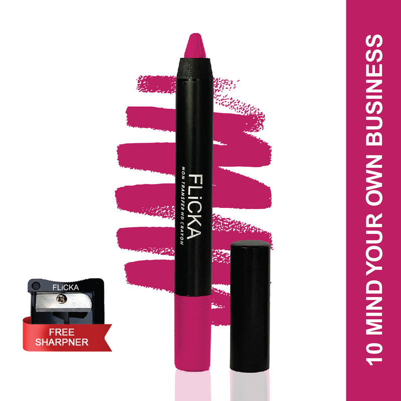 FLiCKA Lasting Lipsence Crayon - 10 Mind Your Own Business