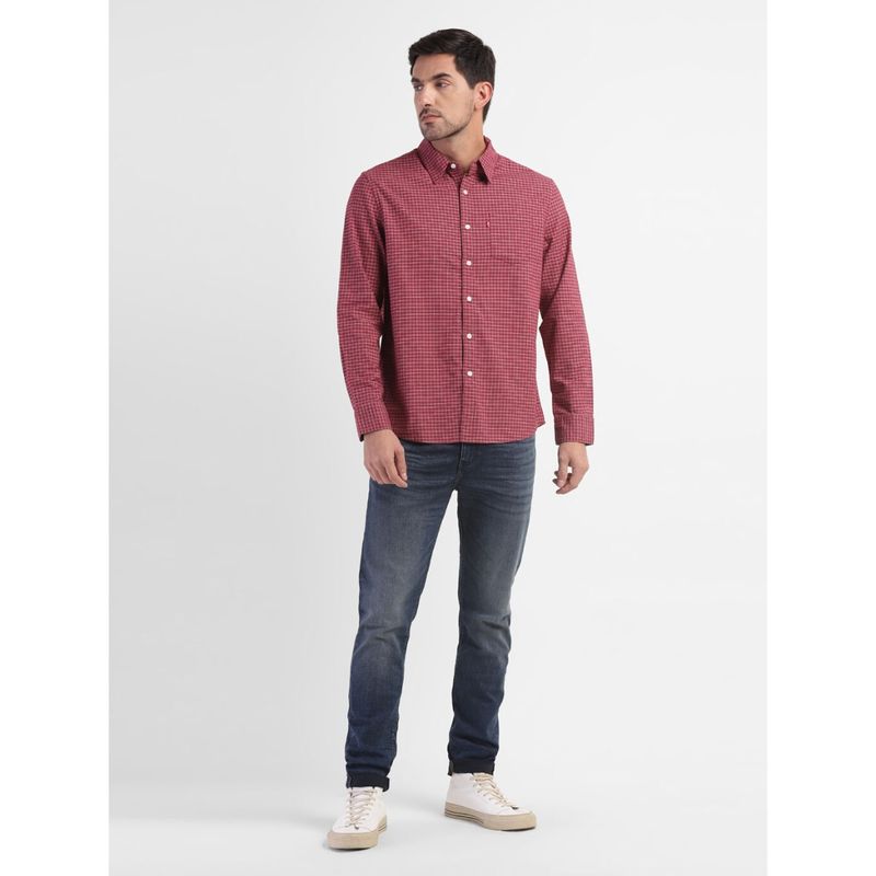 Levi's Mens Checkered Spread Collar Shirt Buy Levi's Mens Checkered Spread Collar Shirt Online