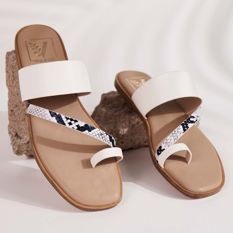 House of Vian Medusa White Flats (EURO 38)