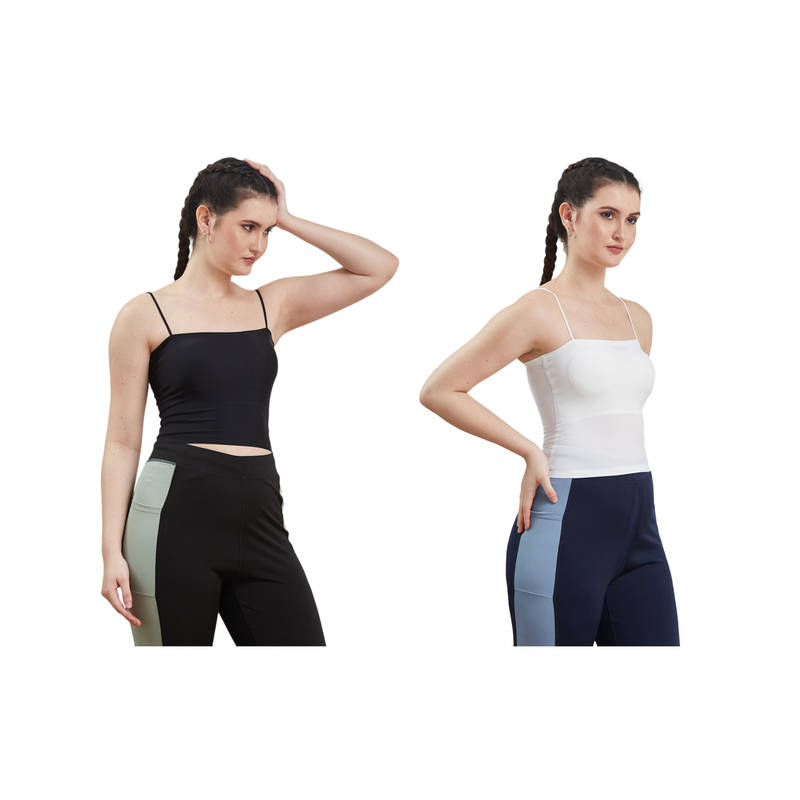 G Heist Multi-Color Assorted Lightly Padded Sports Bra (Pack Of 2) (XS)