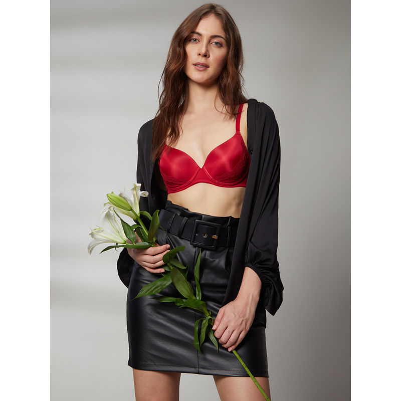 Vero Moda Intimates Padded Under-Wired T-Shirt Bra - Red (38C)