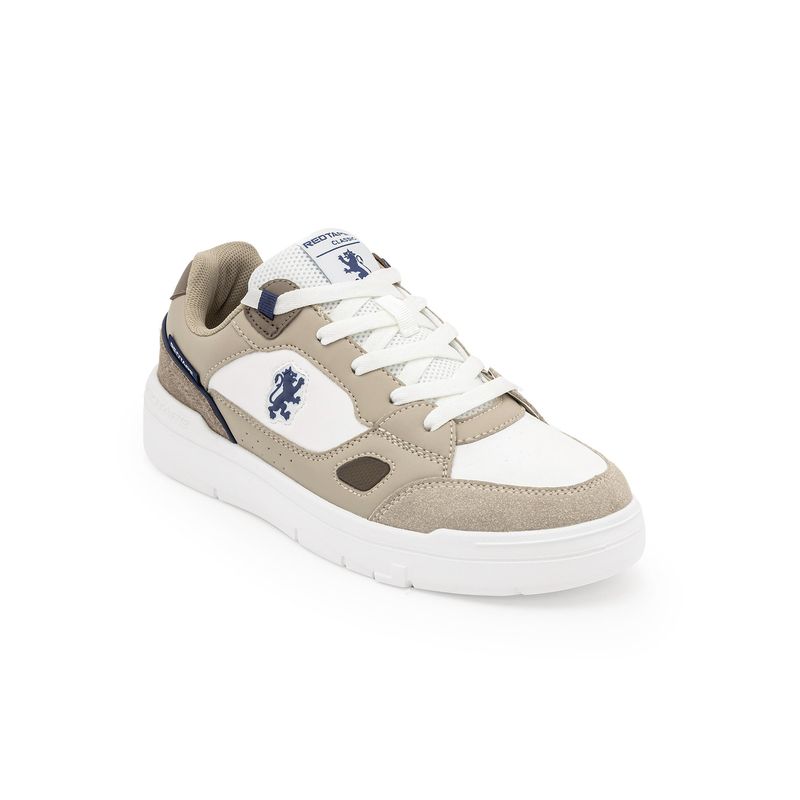 Red Tape Men Colorblocked Beige and White Lifestyle Sneakers (UK 10)