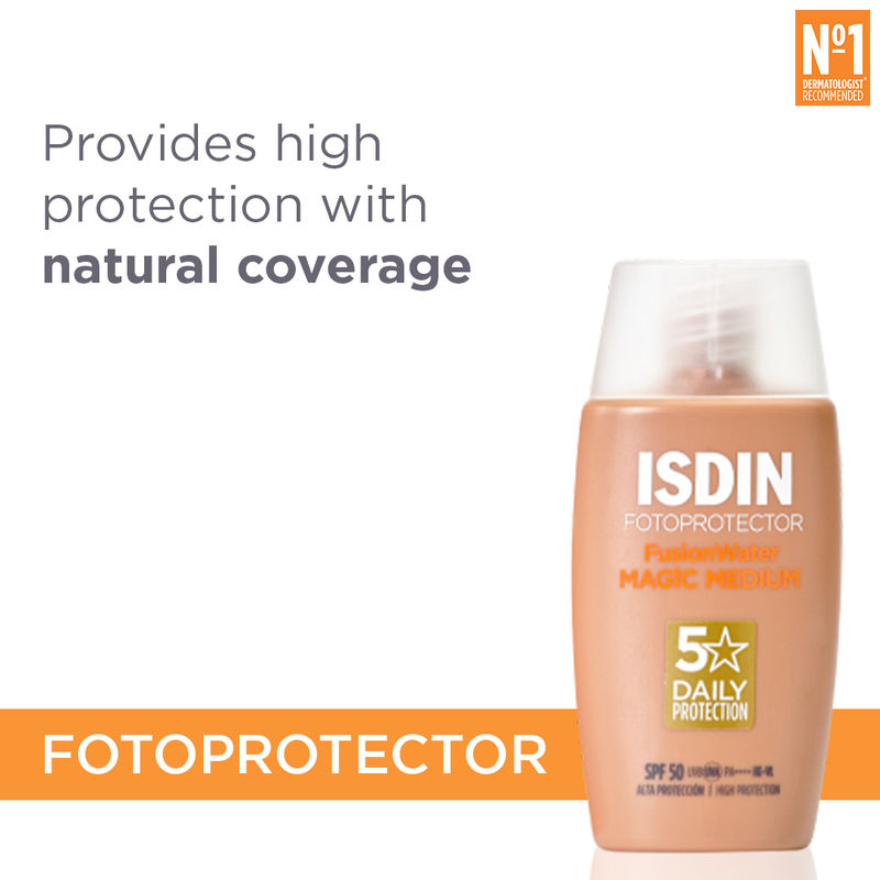 ISDIN Fotoprotector Fusion Water Magic Color SPF 50 PA++++ - Medium