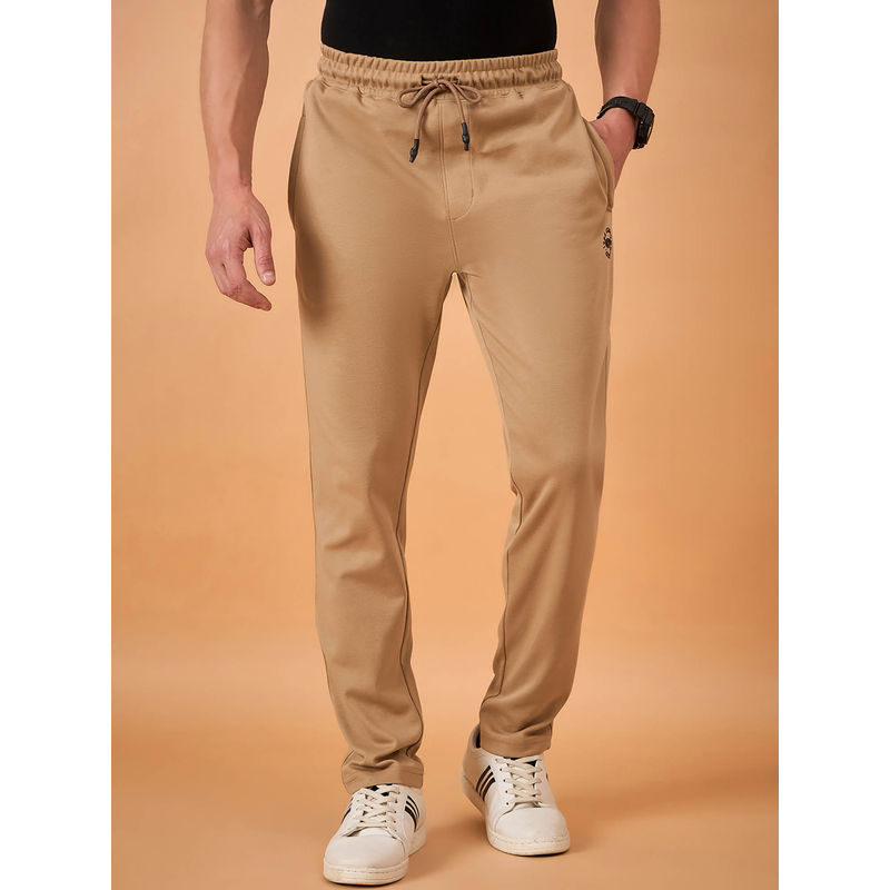 Club York Men Brown Solid Trackpant (2XL)