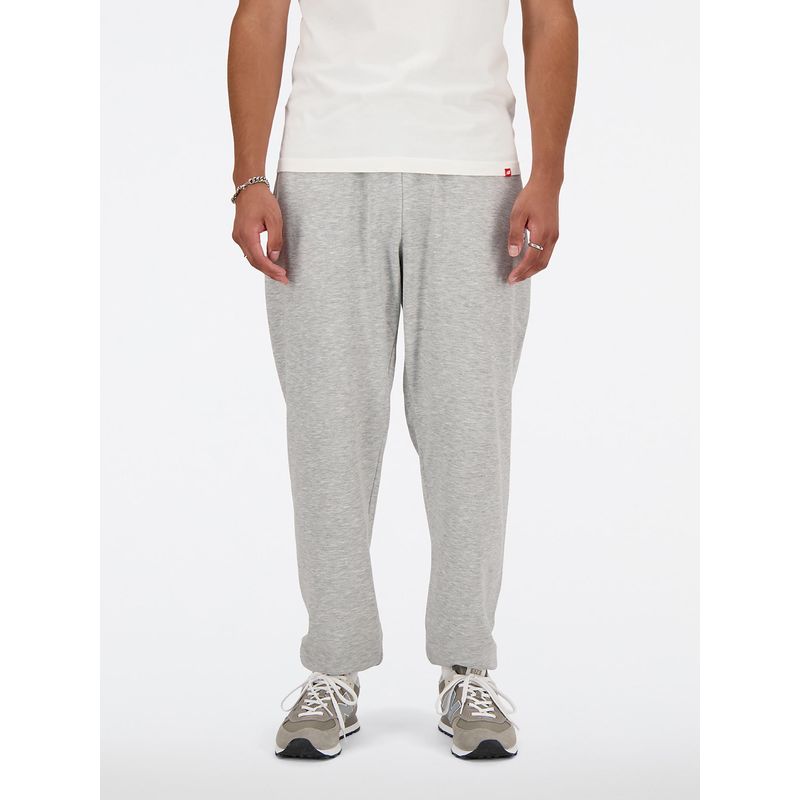 New Balance Grey Solid Track Pant (L)