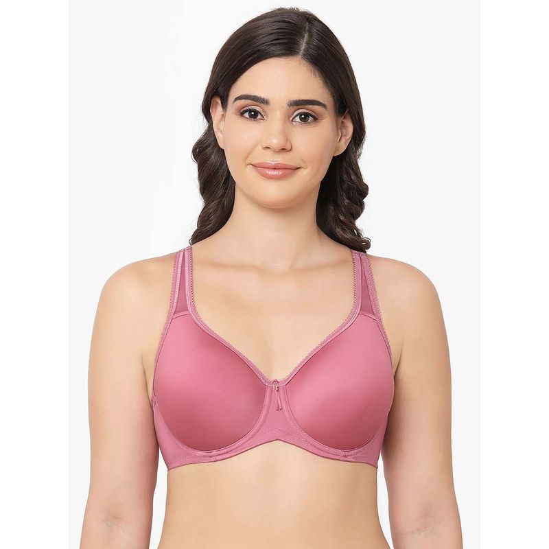 Wacoal Basic Beauty Padded Wired Full Coverage Full Support Everyday Comfort Bra - Pink (32DD)