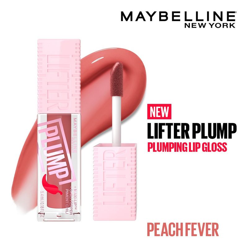 Maybelline New York Lifter Plump - Plumping Lip Gloss - Peach Fever