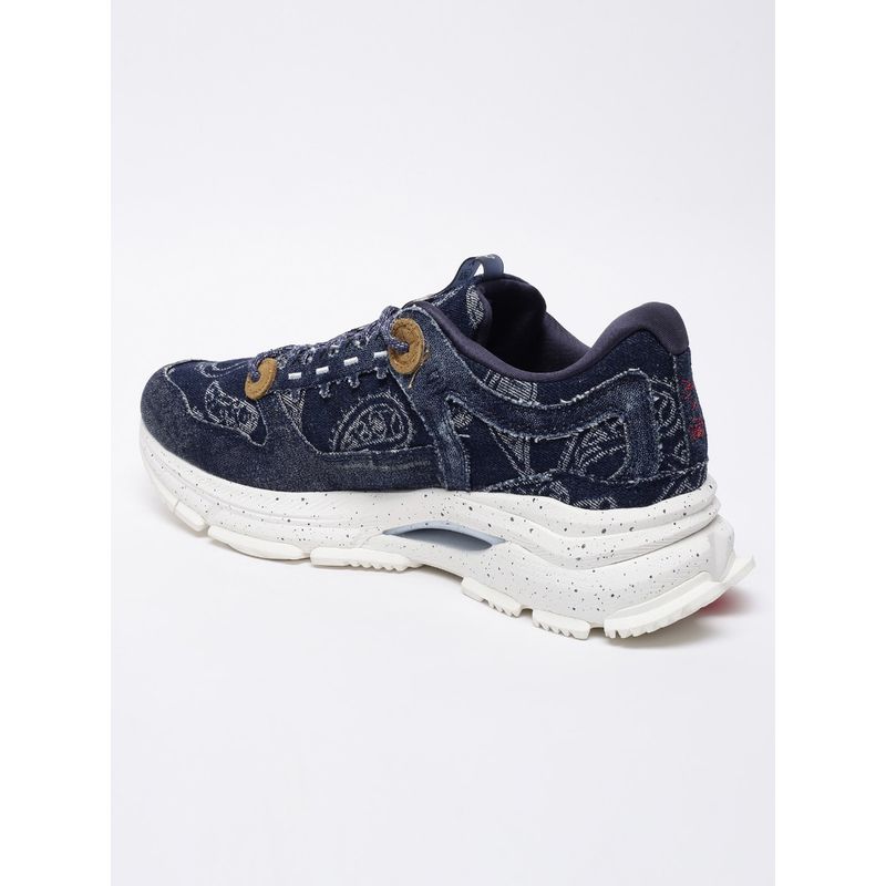 Xtep Women Blue Retro Tpu Support Printed Casual Shoes (EURO 35)