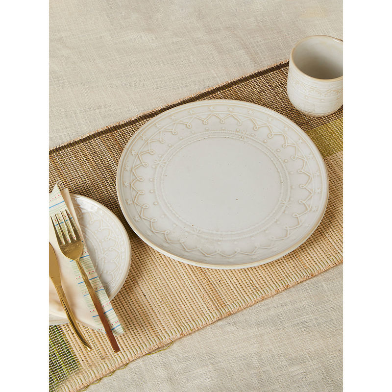 Fabindia Idika Dinner Plate Buy Fabindia Idika Dinner Plate Online at