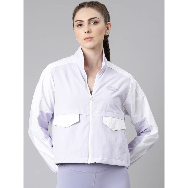 Xtep Lifestyle Series Nylon ammonia Stretch Wind breaker Jacket for Women (S)