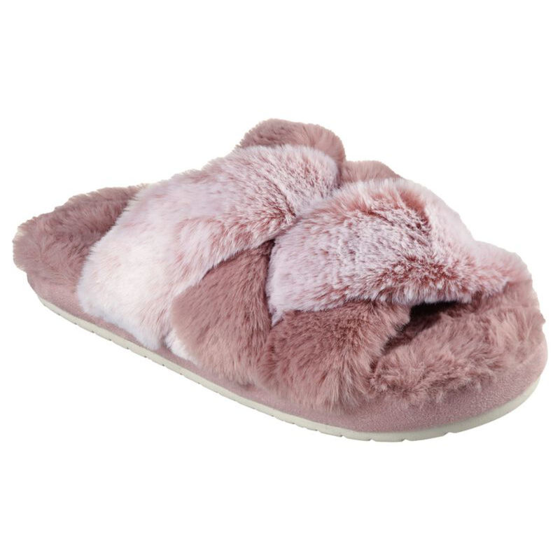 Buy SKECHERS Cozy Slidelovely Vibes Purple Sliders Online