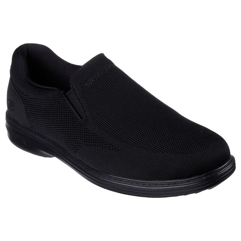 Buy SKECHERS ARCH FIT OGDEN GIL Black Slip On Online