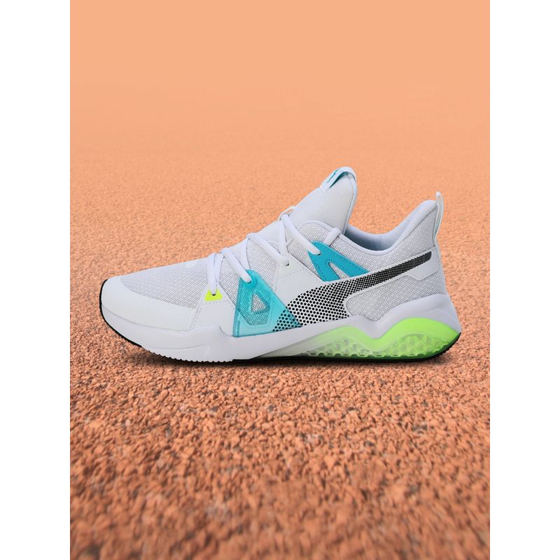 Puma Cell Fraction Fade Men White Running Shoes (UK 10)