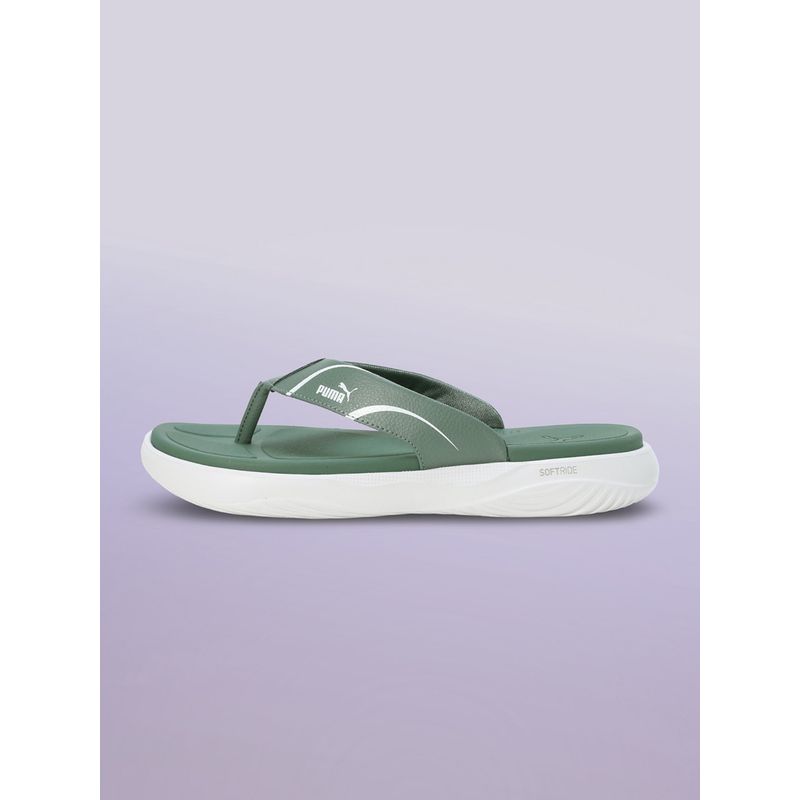 Puma Softride Seave Xpress Men Green Flipflops (UK 7)