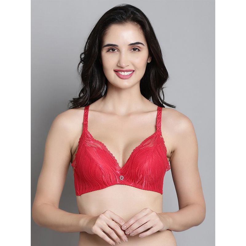 Makclan Chic & Sleek Lace Brassiere Red (32B)