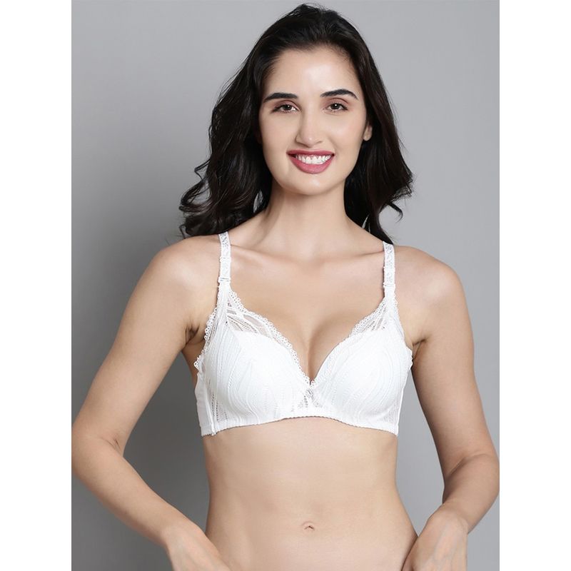 Makclan Chic & Sleek Lace Brassiere White (32B)