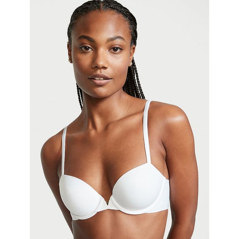 Victoria's Secret Love Cloud Smooth Lightly Lined Demi Bra White (38DD)