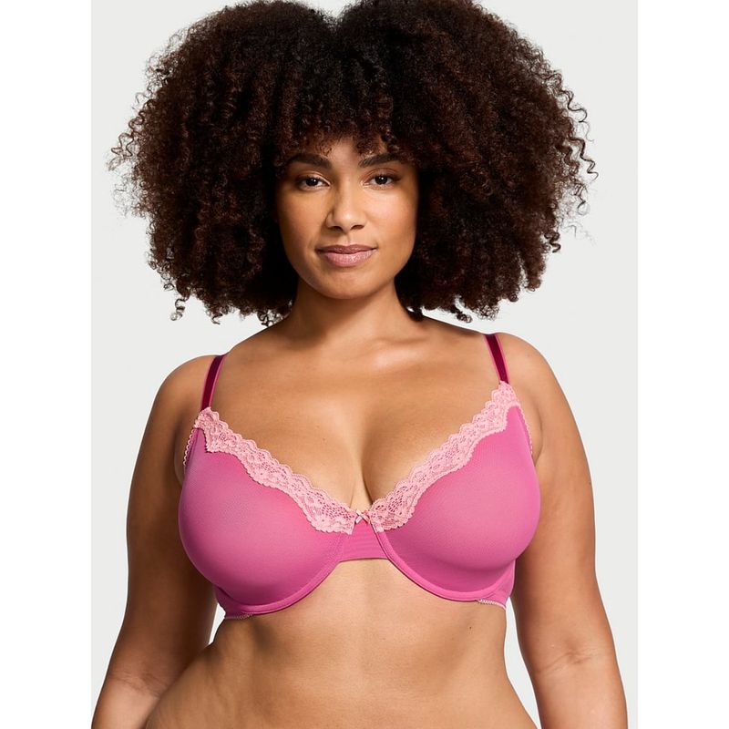 Victoria's Secret Tease Unlined Demi Bra Pink (32C)