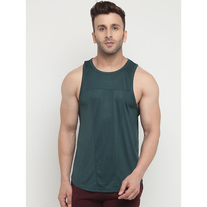 Chkokko Bottle Men Gym Tank Tops - Green (M)