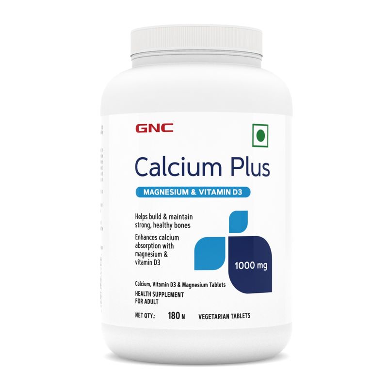 GNC Calcium Plus With Magnesium & Vitamin D3 Capsules