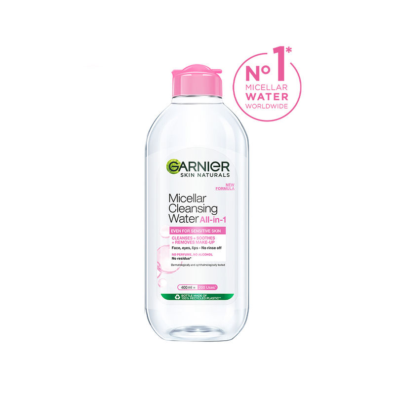 Garnier Micellar Cleansing Water For Sensitive Skin Gentle Cleanser & Make Up Remover