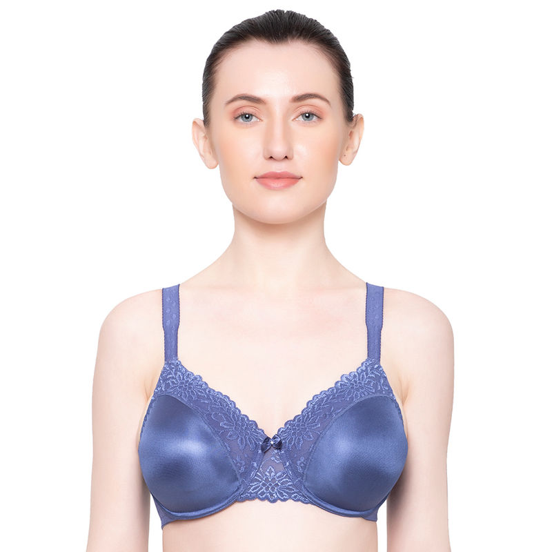 Triumph Women Ladyform Soft Non Padded 3D Wired Minimizer Bra Blue (34D)