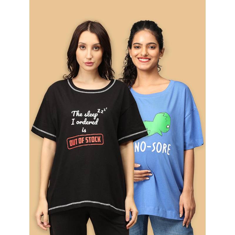 The Mom Store Oversized Mumma T-Shirts (Set of 2) (2XL)