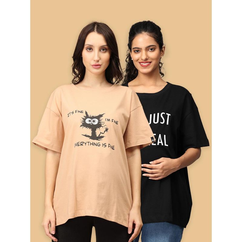 The Mom Store Oversized Mumma T-Shirts (Set of 2) (S)