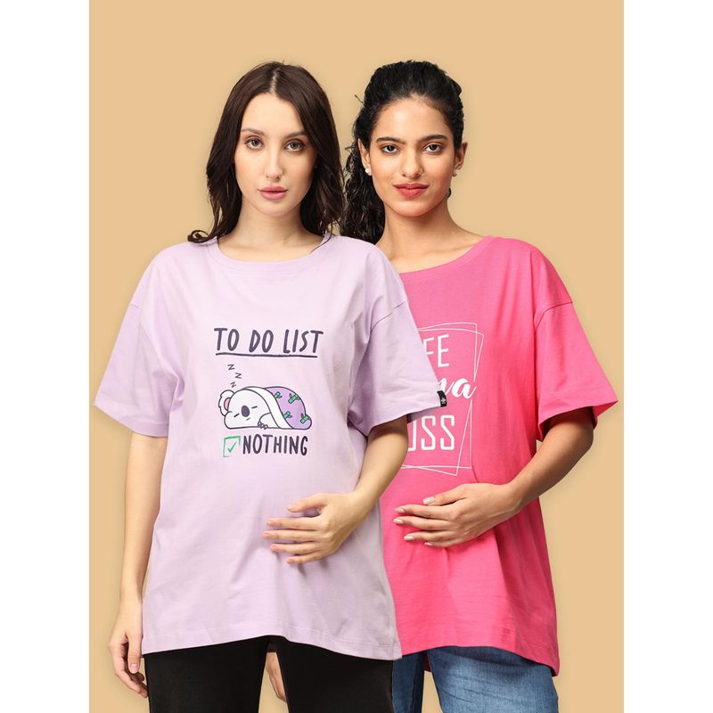 The Mom Store Oversized Mumma T-Shirts (Set of 2) (XL)