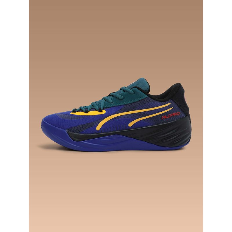 Puma All-Pro NITRO Crowd Craze Unisex Blue Basketball Shoes (UK 3.5)
