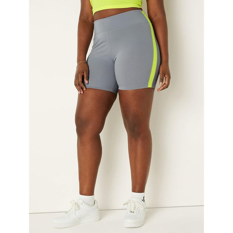 Victoria's Secret Women Grey Solid 6" Soft Ultimate High Waist Biker Shorts (XS)