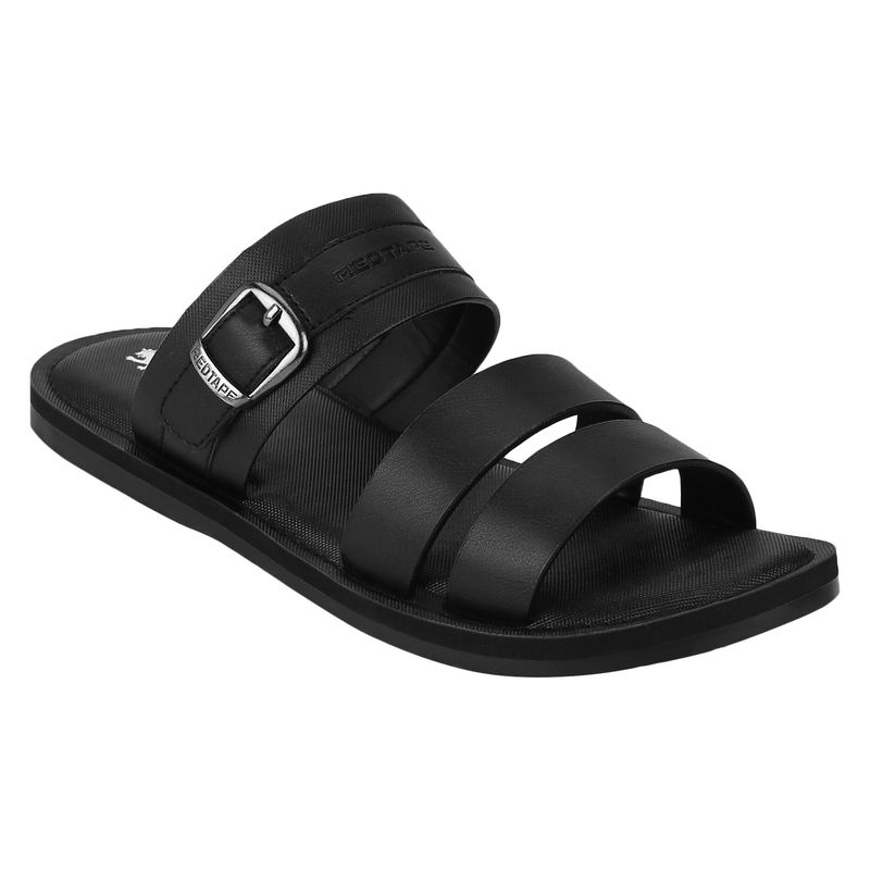 Red discount tape sandals