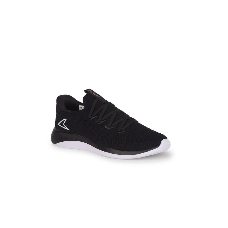 Power Women Slip On Sports Black Running Shoes (UK 5)
