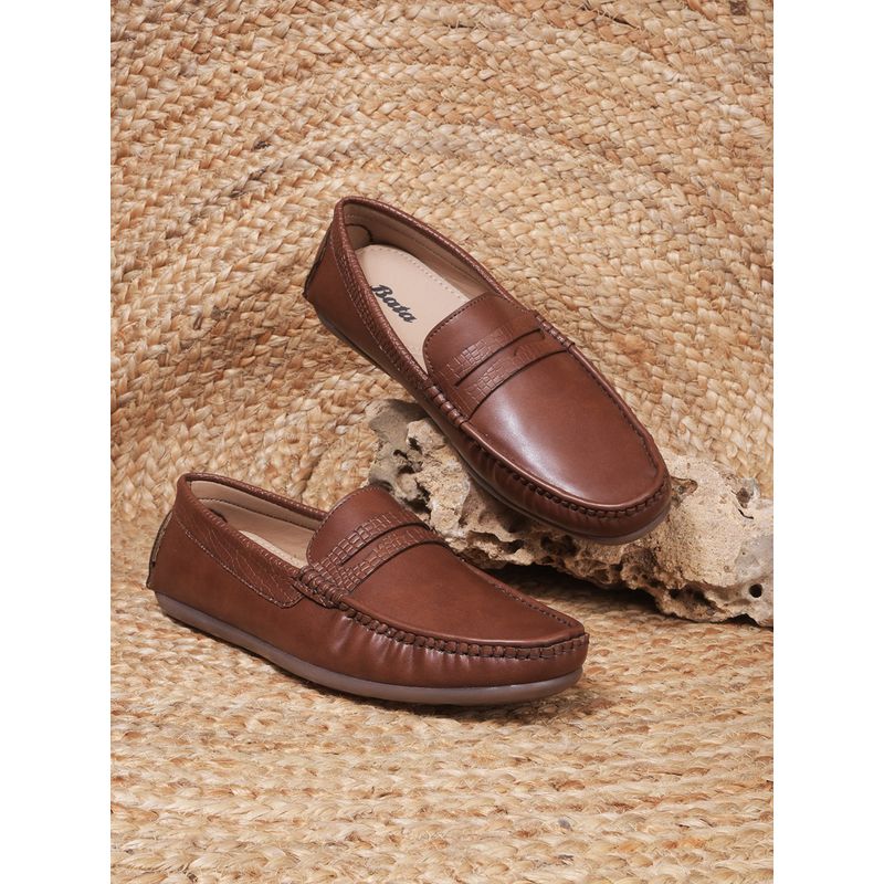 Bata Men Casual Brown Loafers (UK 8)