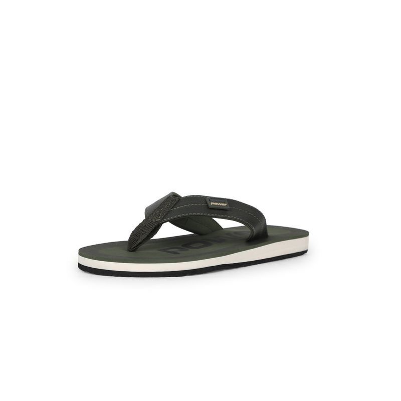 Bata Men Green Round Toe Flipflops (UK 7)