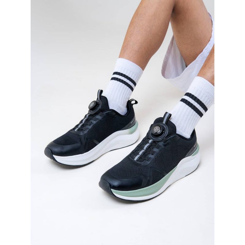 Bacca Bucci Black Advanced Performance Rotary Lacing and Ultra-Comfort Insocks Sports Shoes (UK 9)