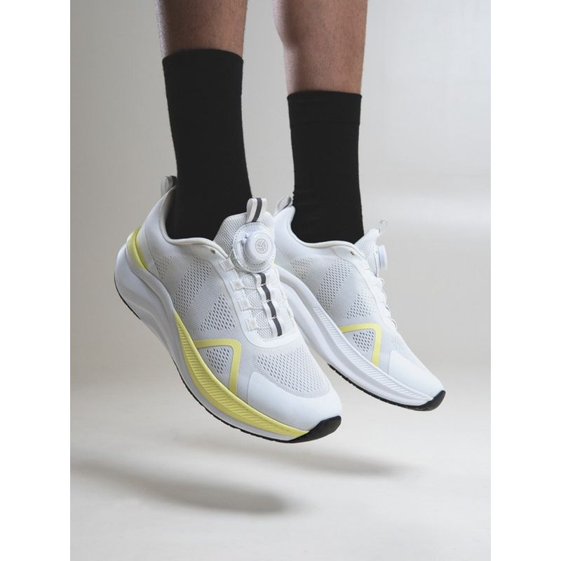 Bacca Bucci White Advanced Performance Rotary Lacing and Ultra-Comfort Insocks Sports Shoes (UK 9)