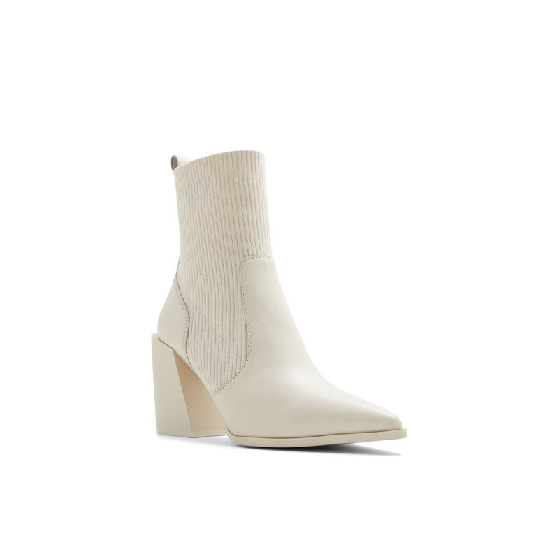 Aldo Ganina Women White Chelsea Boots (UK 4)