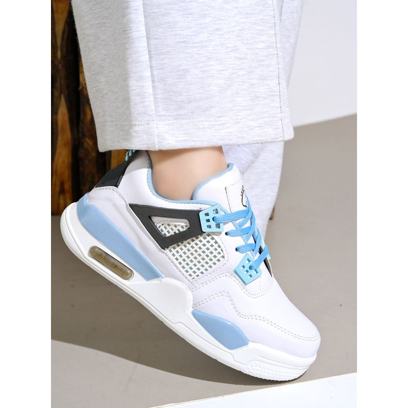 Shoetopia Smart Casual Lace-Up Trendy Blue Sneaker for Women (EURO 36)