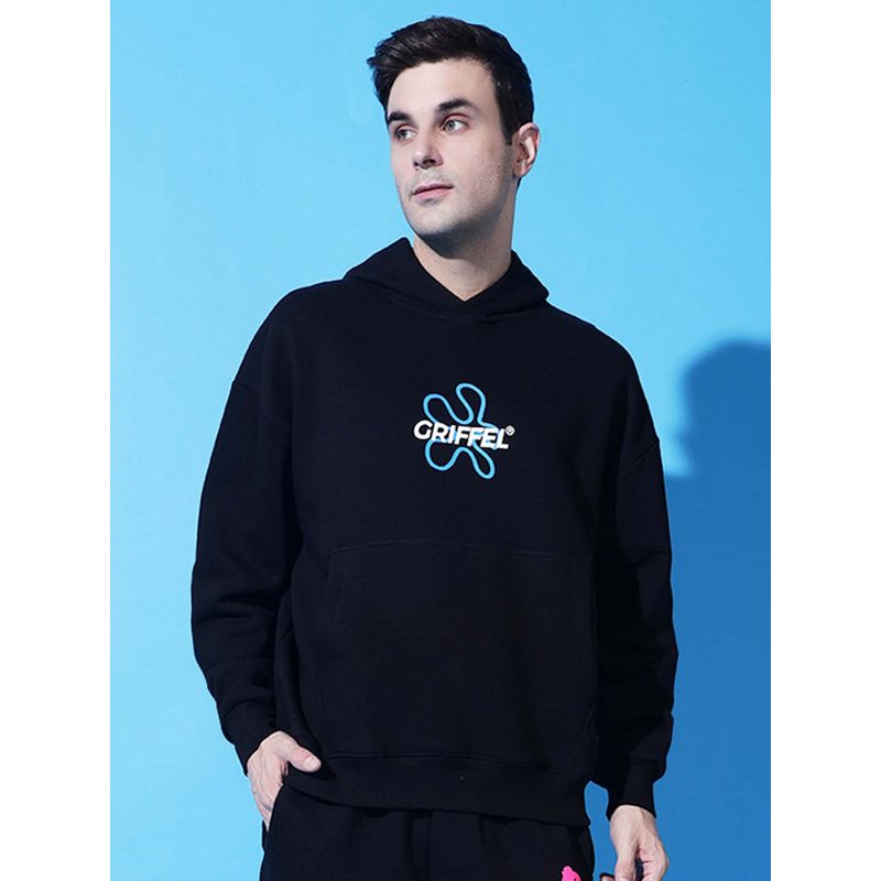 Griffel No One Saves You Oversized Black Sweatshirt (S)