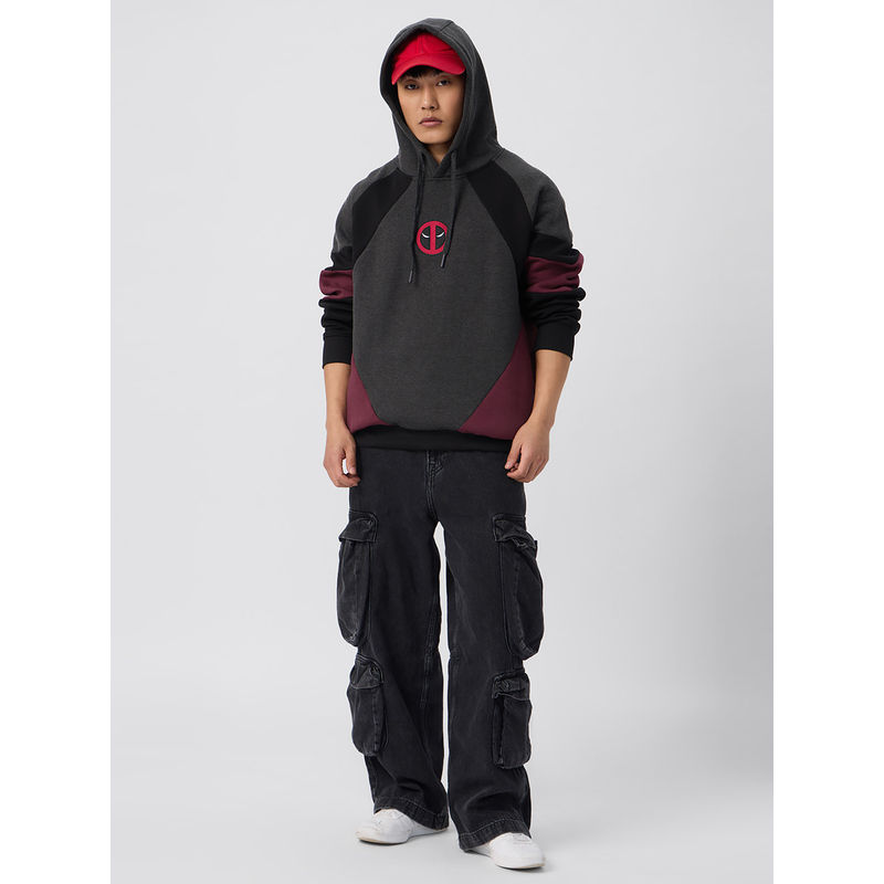 The Souled Store Official Deadpool Wade Wilson Men Hoodie (M)