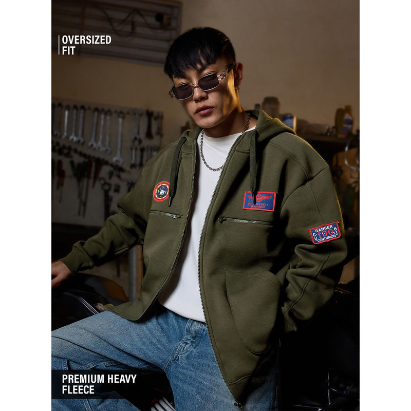 The Souled Store Official Top Gun Air Marshal Men Oversized Hoodie (M)