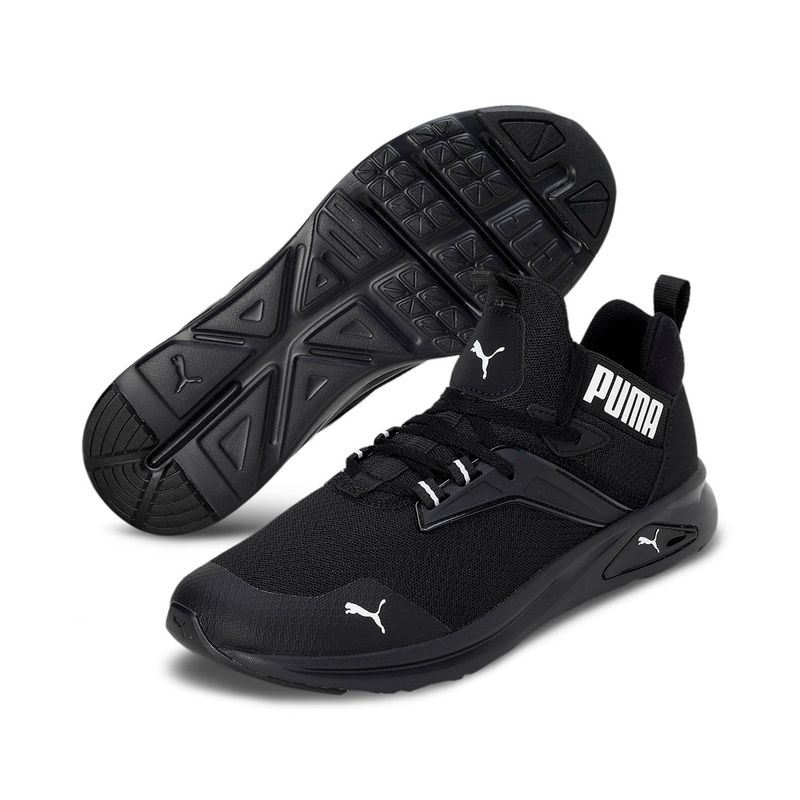 puma men's enzo black running shoes