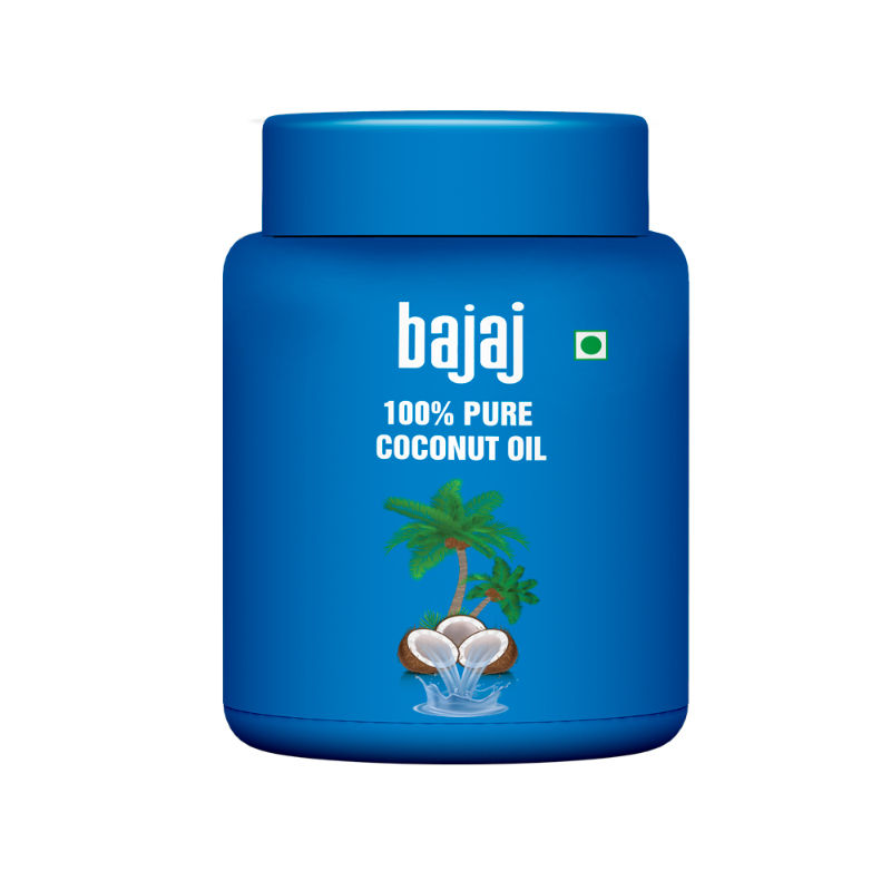 Bajaj 100% Pure Coconut Oil Wide Mouth Jar