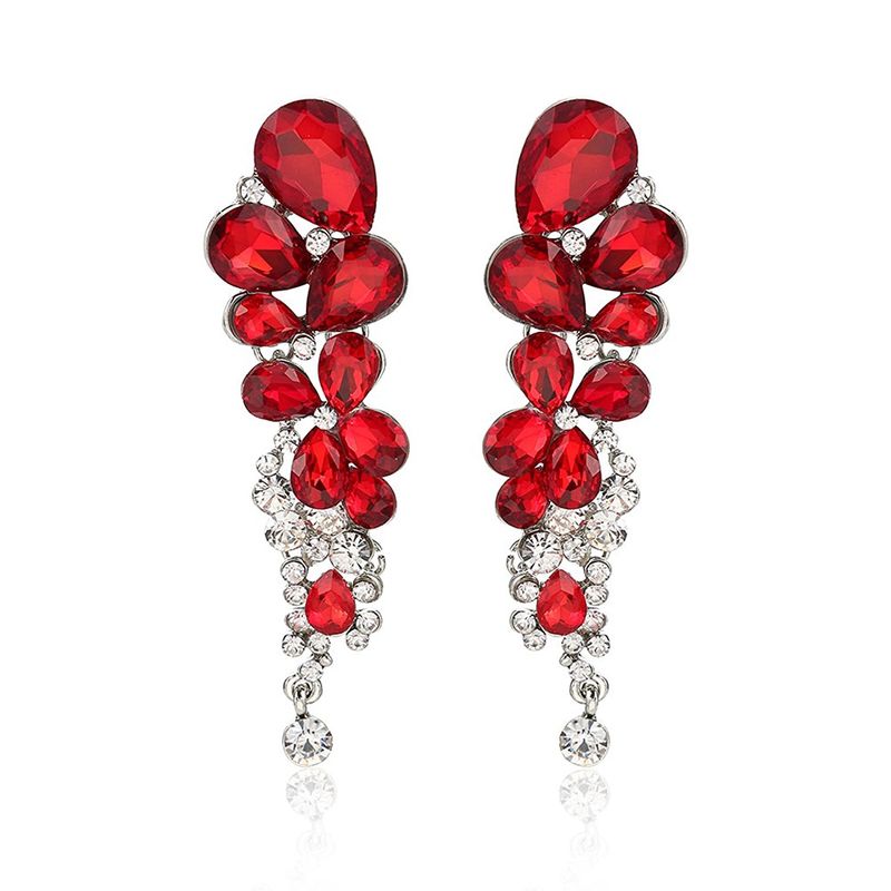 Stylish red shop earrings