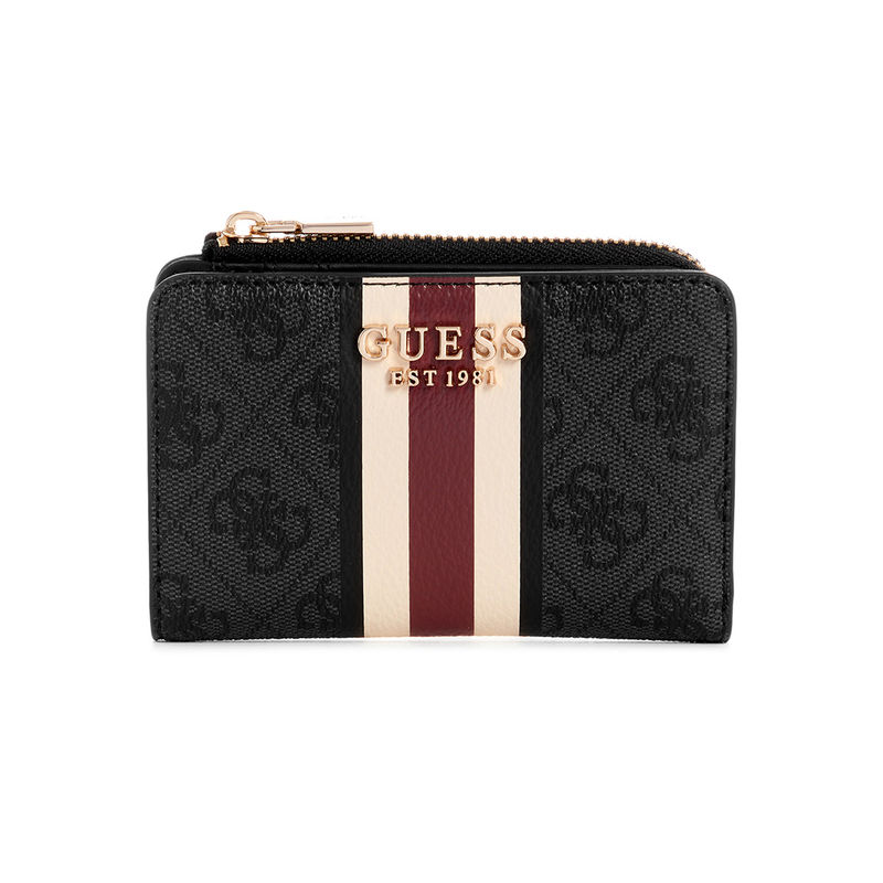 Buy Guess Grey Printed Laurel Zip Around Card Case Online